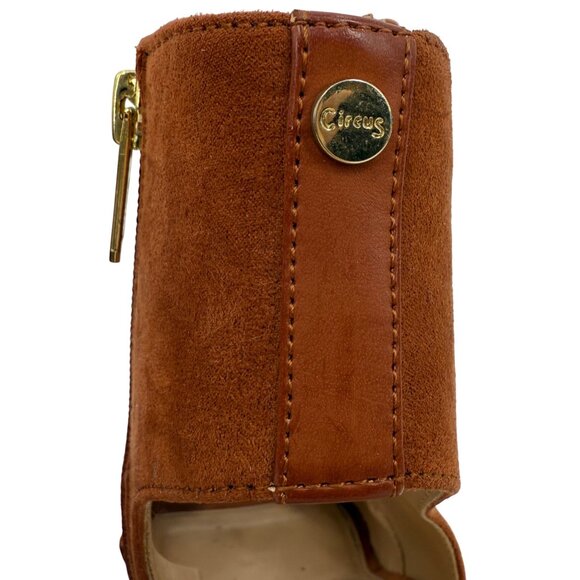 Circus By Sam Edelman Lace-Up Faux Suede Block Heel Casual Boho Sandals - Picture 11 of 15